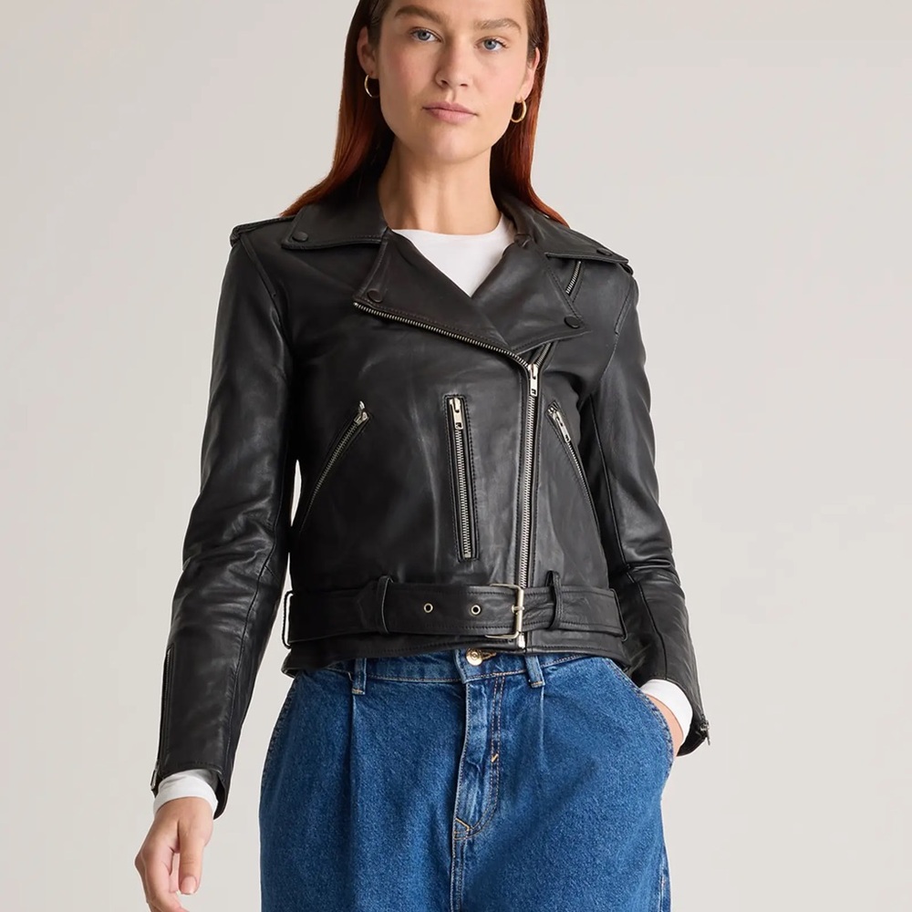 Quince NWOT Motorcycle Leather Jacket